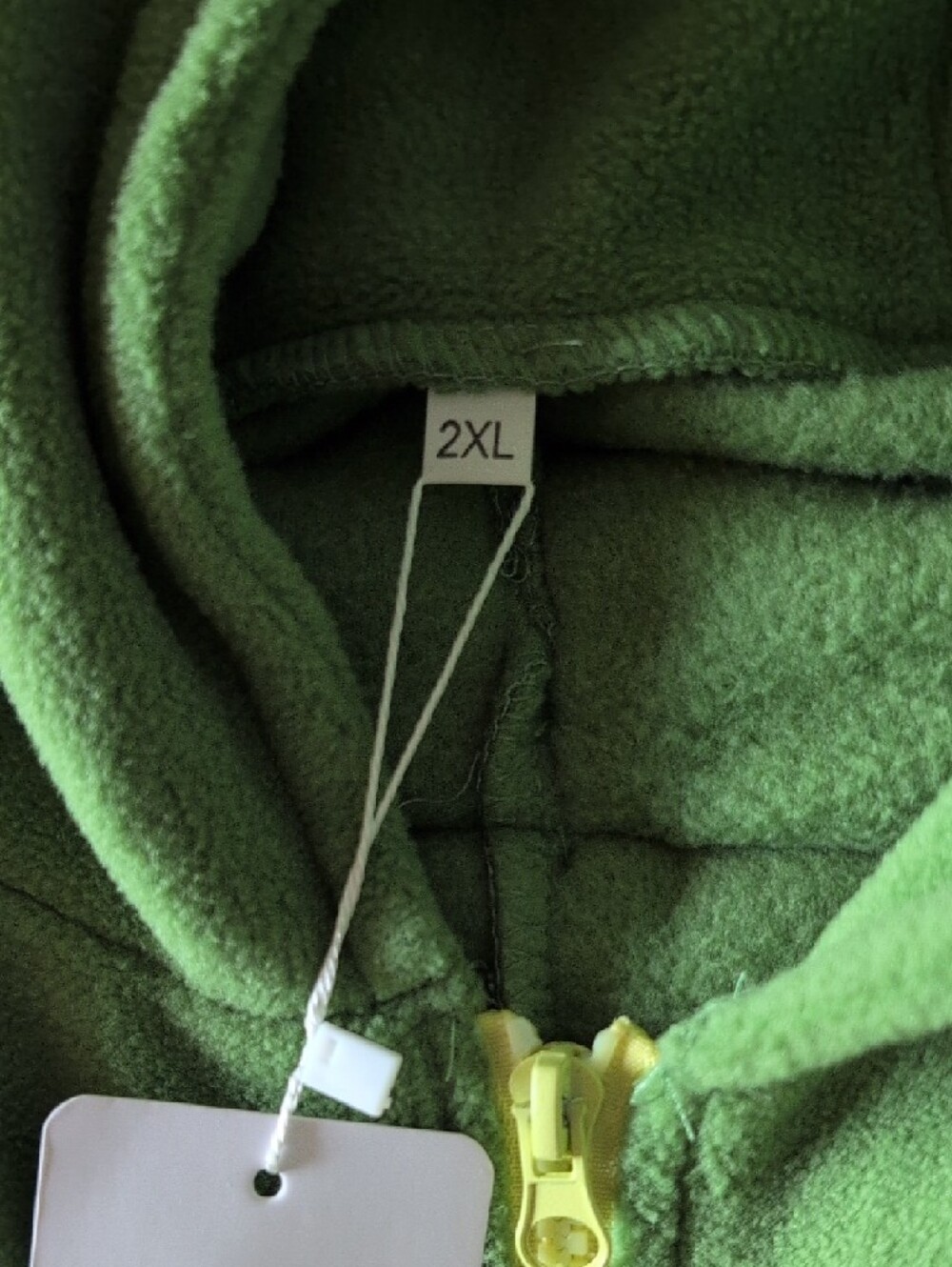 Green Turtle Costume Onesie with Hood Adult Size 2X - Picture 9 of 12